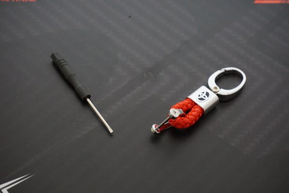 Toyota Logo Stil Hasır Desen Anahtarlık K - 5
