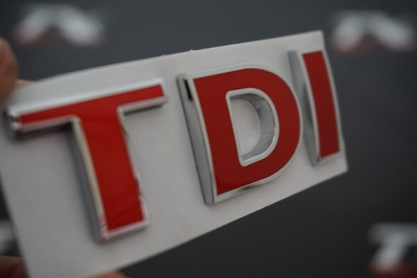 Volkswagen TDİ Bagaj Krom Metal 3M 3D Yazı Logo Arma