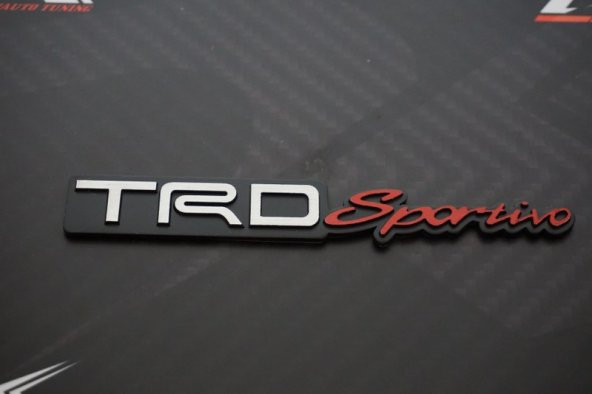 Toyota TRD Sportivo Bagaj 3M 3D Krom Metal Logo Amblem New Style - 4