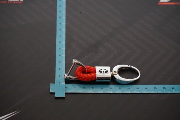 Toyota Logo Stil Hasır Desen Anahtarlık K - 7