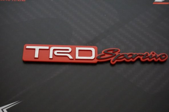 Toyota TRD Sportivo Bagaj 3M 3D Krom Metal Logo Amblem New Style - 5