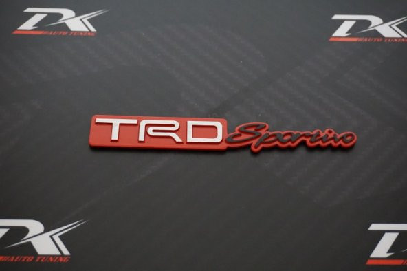 Toyota TRD Sportivo Bagaj 3M 3D Krom Metal Logo Amblem New Style - 7