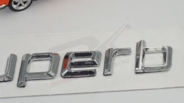 Skoda Superb Yeni Nesil Bagaj Krom ABS 3M 3D Yazı Logo Amblem - Resim 5