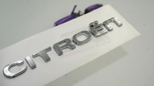 Citroen C4 C5 B7 Bagaj Krom ABS 3M 3D Yazı Logo Amblem