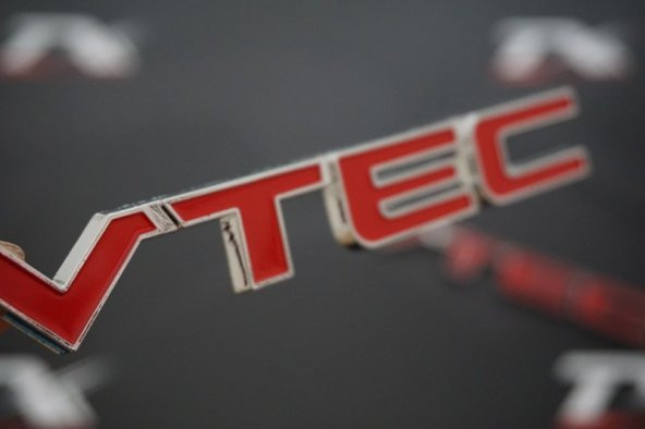 Honda V-TEC Bagaj Krom Metal 3M 3D Yazı Logo