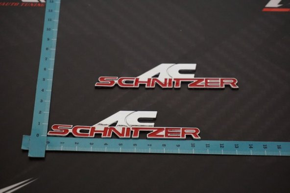 BMW AC Schnizer Çamurluk Yanı Krom Metal 3M 3D Yazı Logo - 3