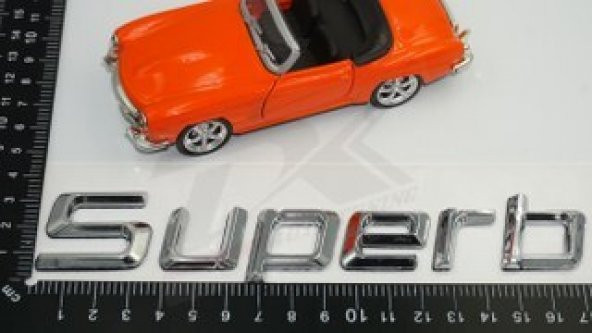 Skoda Superb Yeni Nesil Bagaj Krom ABS 3M 3D Yazı Logo Amblem - Resim 7