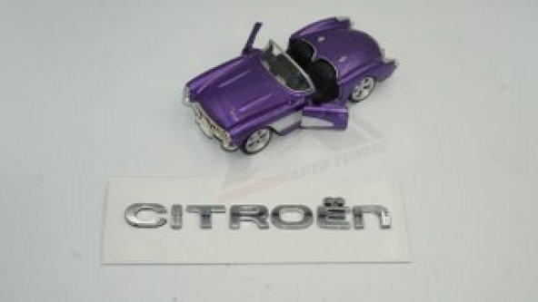 Citroen C4 C5 B7 Bagaj Krom ABS 3M 3D Yazı Logo Amblem - 2