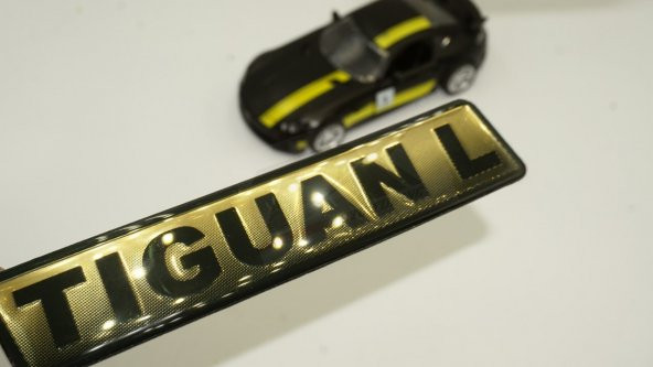 Volkswagen Tiguan L Logo Bagaj 3M 3D Damla Desen Yazı Logo Amblem