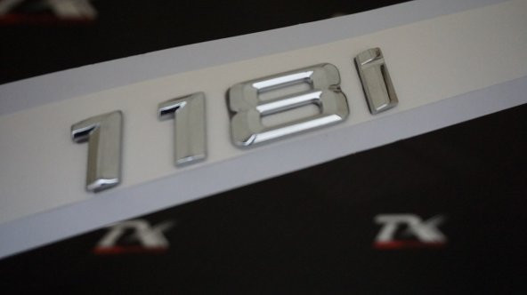 Bmw 118i Bagaj Krom Metal 3M 3D Yazı Logo