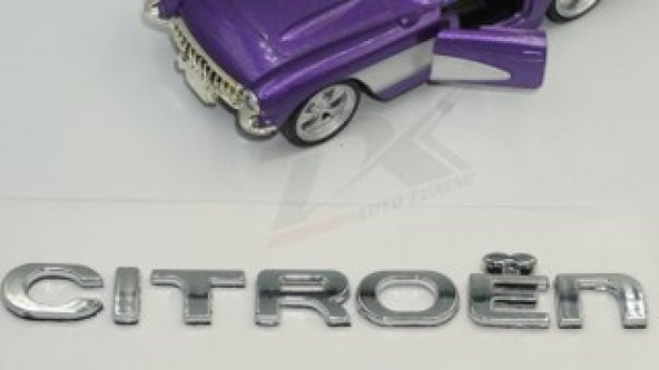 Citroen C4 C5 B7 Bagaj Krom ABS 3M 3D Yazı Logo Amblem - 4