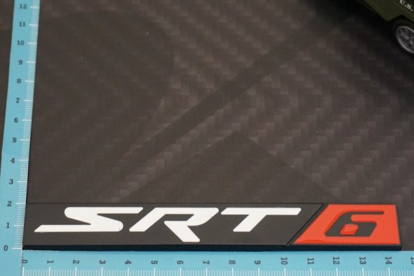 Chrysler SRT 6 Krom Metal Bagaj 3M 3D Logo - Resim 5