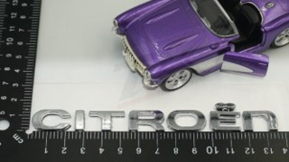 Citroen C4 C5 B7 Bagaj Krom ABS 3M 3D Yazı Logo Amblem - 6