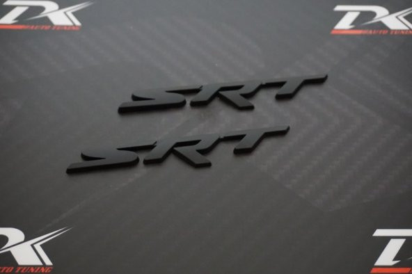 Dodge Jeep Chrysler SRT Krom Metal 3M 3D Yan Çamurluk Logo - Resim 4