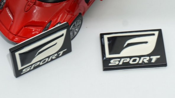 Lexus F SPORT Çamurluk Yanı Krom Metal Logo Amblem Arma - 4