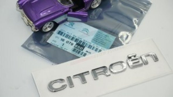 Citroen C4 C5 B7 Bagaj Krom ABS 3M 3D Yazı Logo Amblem - 8