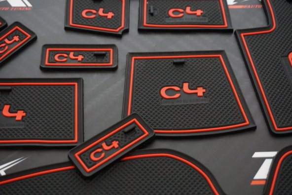 Citroen C4 2016 2017 Modeller Araç İçi Silikon Kaymaz Ped Kaplama - Resim 2