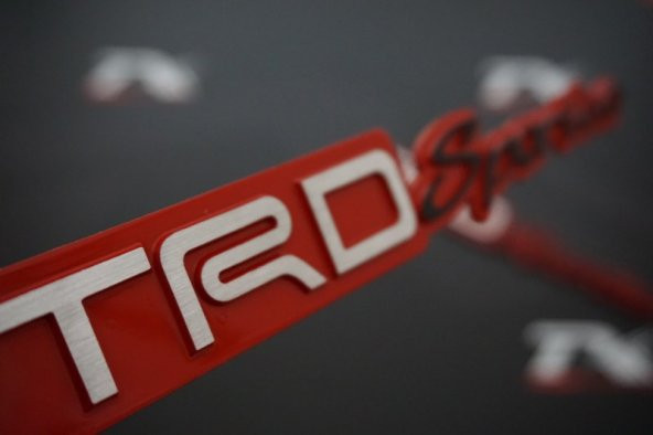 Toyota TRD Sportivo Çamurluk 3M 3D Krom Metal Logo Amblem New Style
