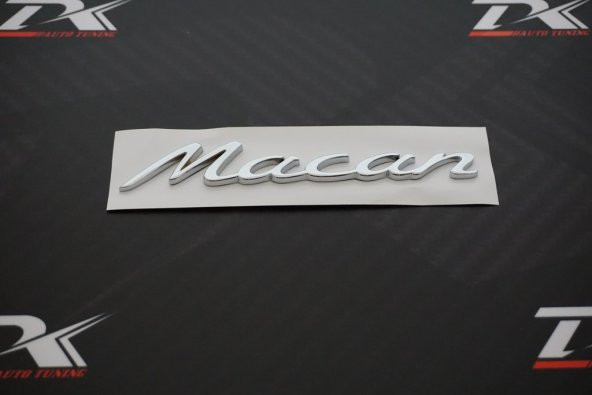 Porsche Macan Metal 3M Bagaj Logo Orjinal Ürün - 8