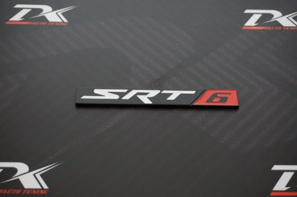 Dodge SRT 6 Krom Metal Bagaj 3M 3D Logo - 3