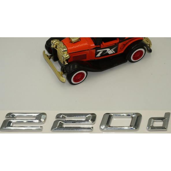 Bmw 220d Bagaj Krom Metal 3M 3D Yazı Logo - 4