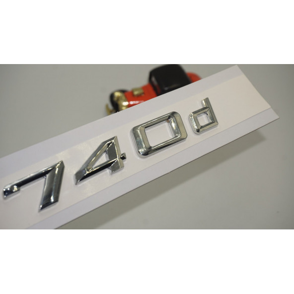 Bmw 740d Krom Metal 3M 3D Bagaj Logo Yazı Orjinal Ürün