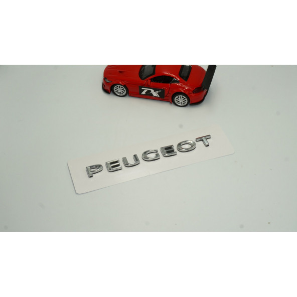 DK Peugeot Bagaj Krom ABS 3M 3D Yazı Logo Amblem 13,5 Cm - 2