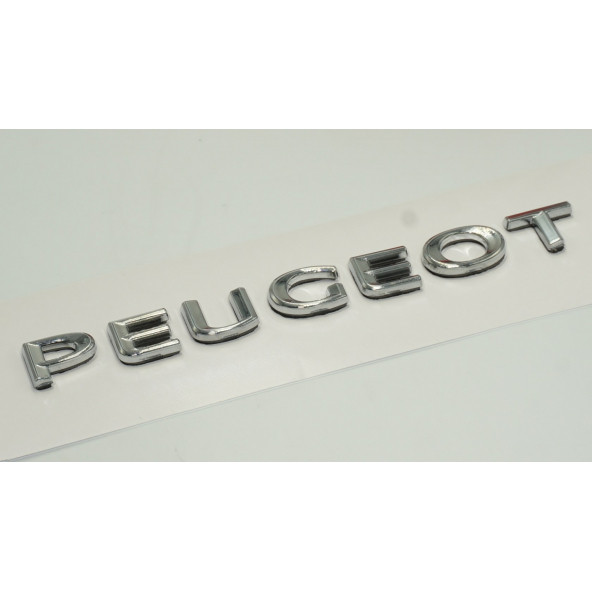 DK Peugeot Bagaj Krom ABS 3M 3D Yazı Logo Amblem 13,5 Cm - 3