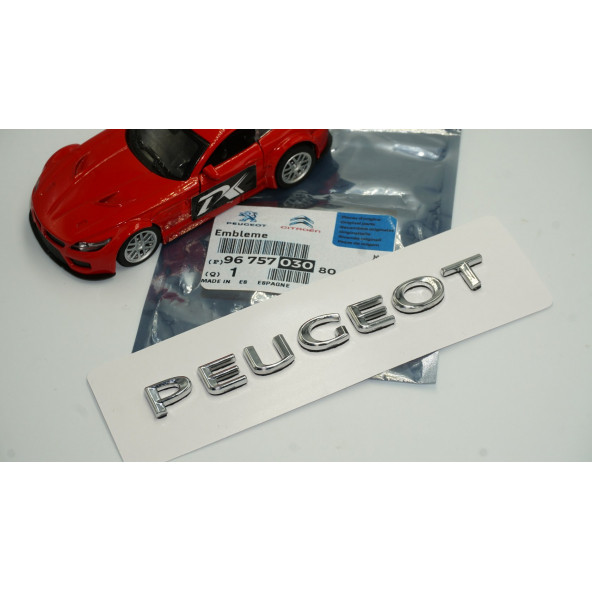 DK Peugeot Bagaj Krom ABS 3M 3D Yazı Logo Amblem 13,5 Cm - 5