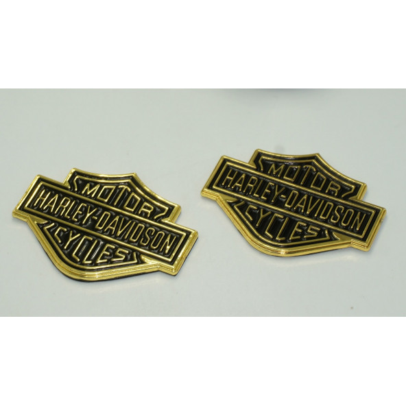 DK Motor Harley Davidson Depo Yanı Gold Metal Logo 5,5 cm - 3
