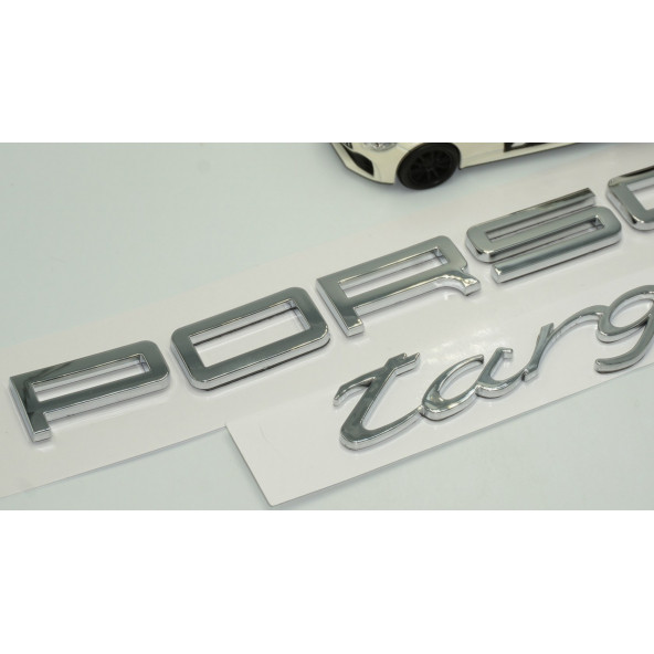DK Porsche Targa Bagaj 3M 3D Krom ABS Yazı Logo Amblem Seti - 3