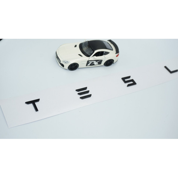 DK Tuning Tesla Model 3 Y S X Series Bagaj Siyah Metal Uzun Yazı Logo