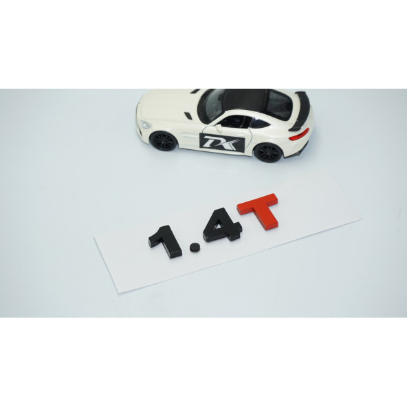 DK Tuning 1.4T Bagaj Siyah Kırmızı Yazı Logo Volkswagen İle Uyumlu - 2