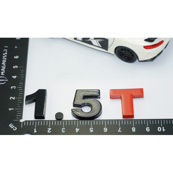 DK Tuning 1.5T Bagaj Siyah Kırmızı Yazı Logo Volkswagen İle Uyumlu - 4