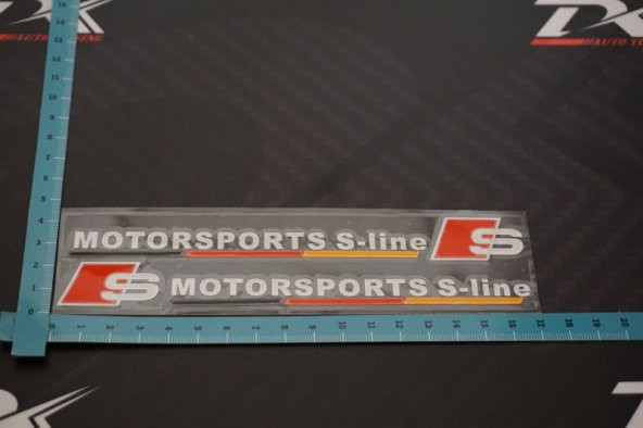 Audi S Motorsport S Line Ayna Sticker - Resim 6