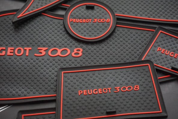 PEUGEOT 3008 Araç İçi Silikon Kaymaz Ped Kaplama Seti - Resim 3