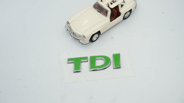 Skoda TDİ Bagaj Yeşil Krom ABS 3M 3D Yazı Logo Arma - 2