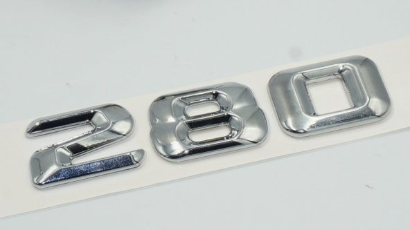 SL 280 Bagaj Krom Metal 3M 3D Yazı Logo - 5