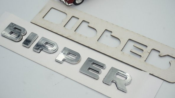 Peugeot Bipper Tepee Bagaj Krom ABS 3M 3D Yazı Logo Amblem - 7