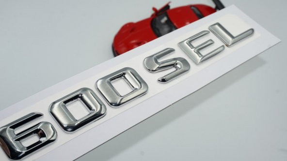 Benz 600 SEL Bagaj Krom Metal 3M 3D Yazı Logo