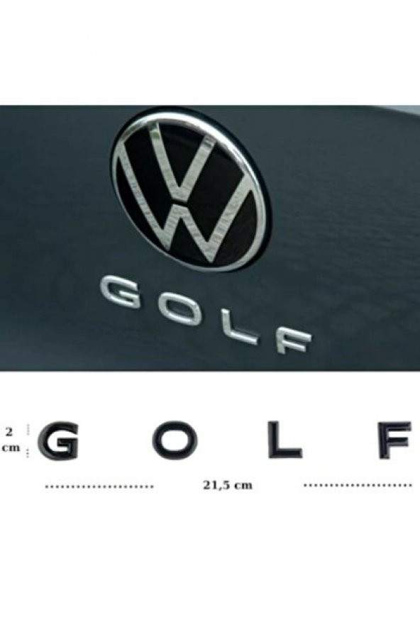 Volkswagen Golf7 Bagaj 3M 3D Yeni Nesil Krom ABS Yazı Logo Amblem - 4