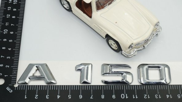 Mercedes Benz A 150 Bagaj Krom Metal 3M 3D Yazı Logo - 5