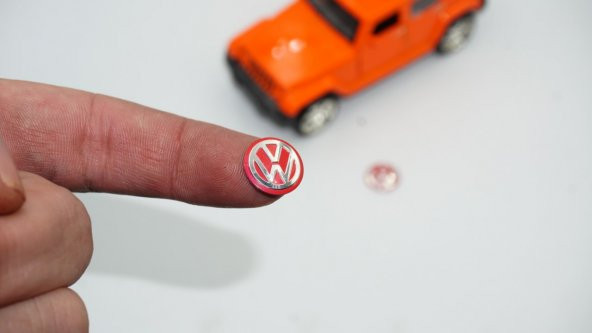 Volkswagen Oto Anahtar 3M Metal Alaşım Logo 2Li Set ürün görseli 1