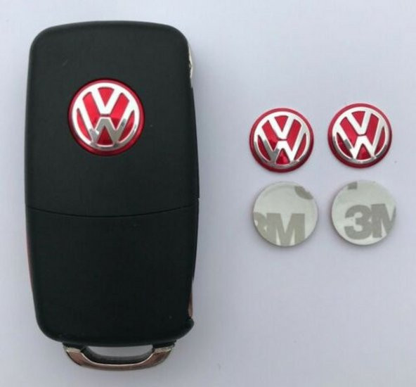 Volkswagen Oto Anahtar 3M Metal Alaşım Logo 2Li Set - Resim 8