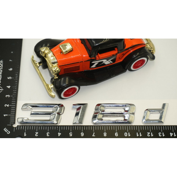 Bmw 318d Bagaj Krom Metal 3M 3D Yazı Logo - 6
