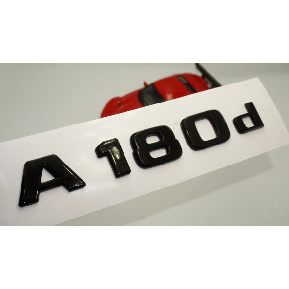 A 180d Bagaj Parlak Siyah ABS 3M 3D Yazı Logo