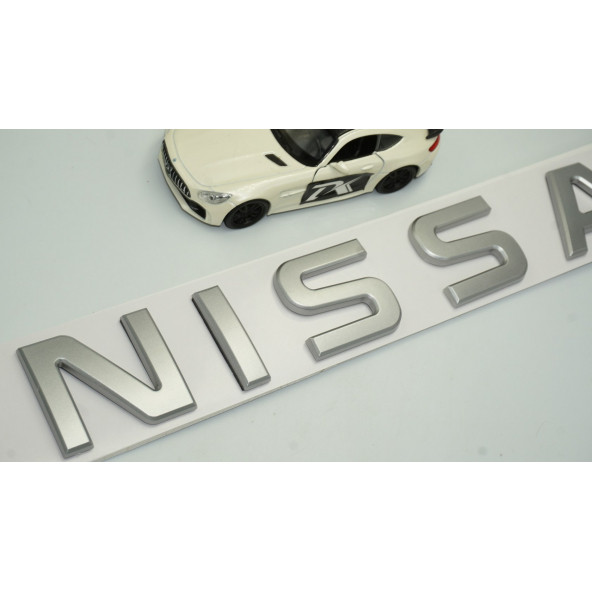 DK Nissan Bagaj 3M 3D Mat Krom ABS Yazı Logo Amblem 29x4 Cm - 3