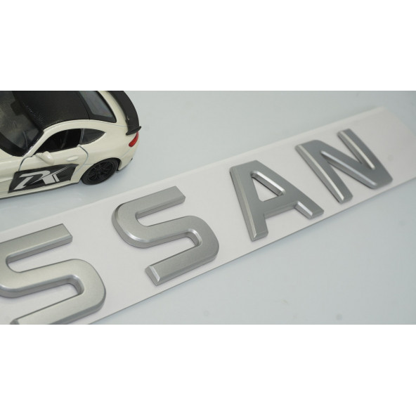 DK Nissan Bagaj 3M 3D Mat Krom ABS Yazı Logo Amblem 29x4 Cm - 4