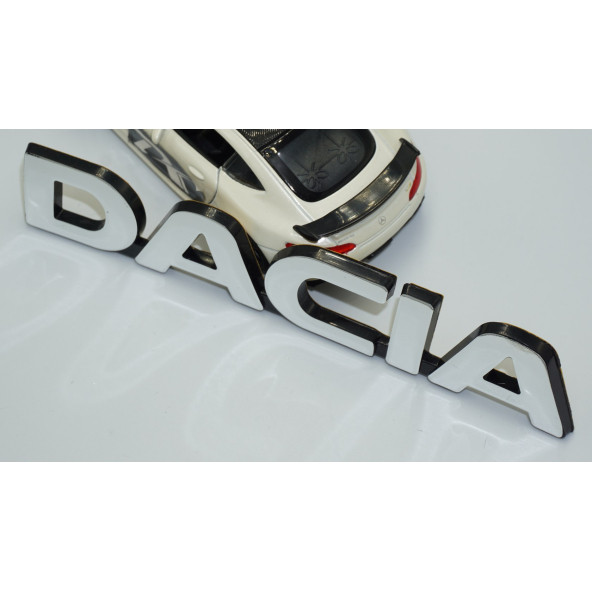 DK Tuning Dacia Krom ABS Bagaj 3M 3D Yazı - Resim 3