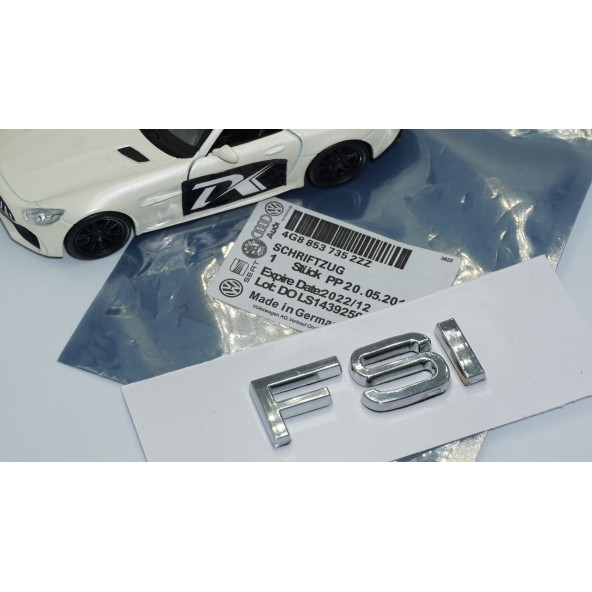 DK Tuning Audi FSi A3 A4 A6 A5 A7 A8 Q TT Bagaj Krom ABS 3M 3D Yazı Logo - 5